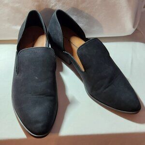 Lucky Brand booties sz 9.5 M black D'Orsay style Mizina VGUC